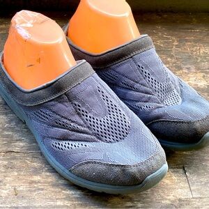 SKECHERS 49005 Womens RELAXED SERENITY Blue Gray Slip-on Mule Clog Shoed SZ 9.5